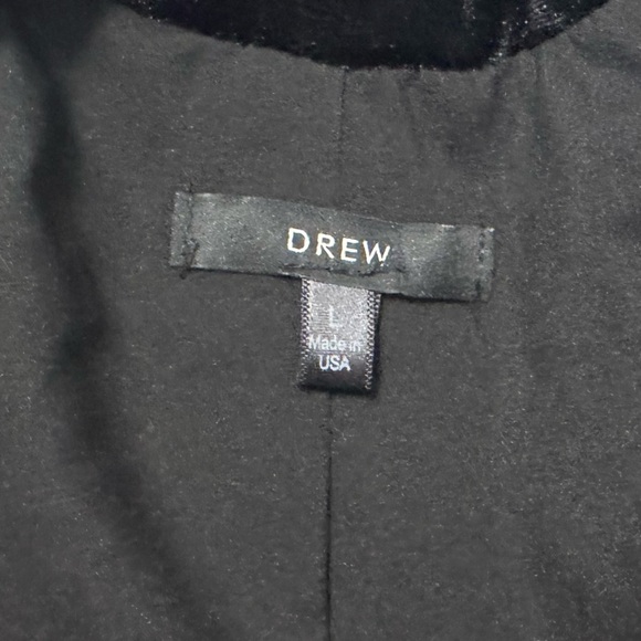 Drew Plaid W/ Black Velvet Collar & Cuffs One Button Blazer Women’s Size L - Picture 9 of 12